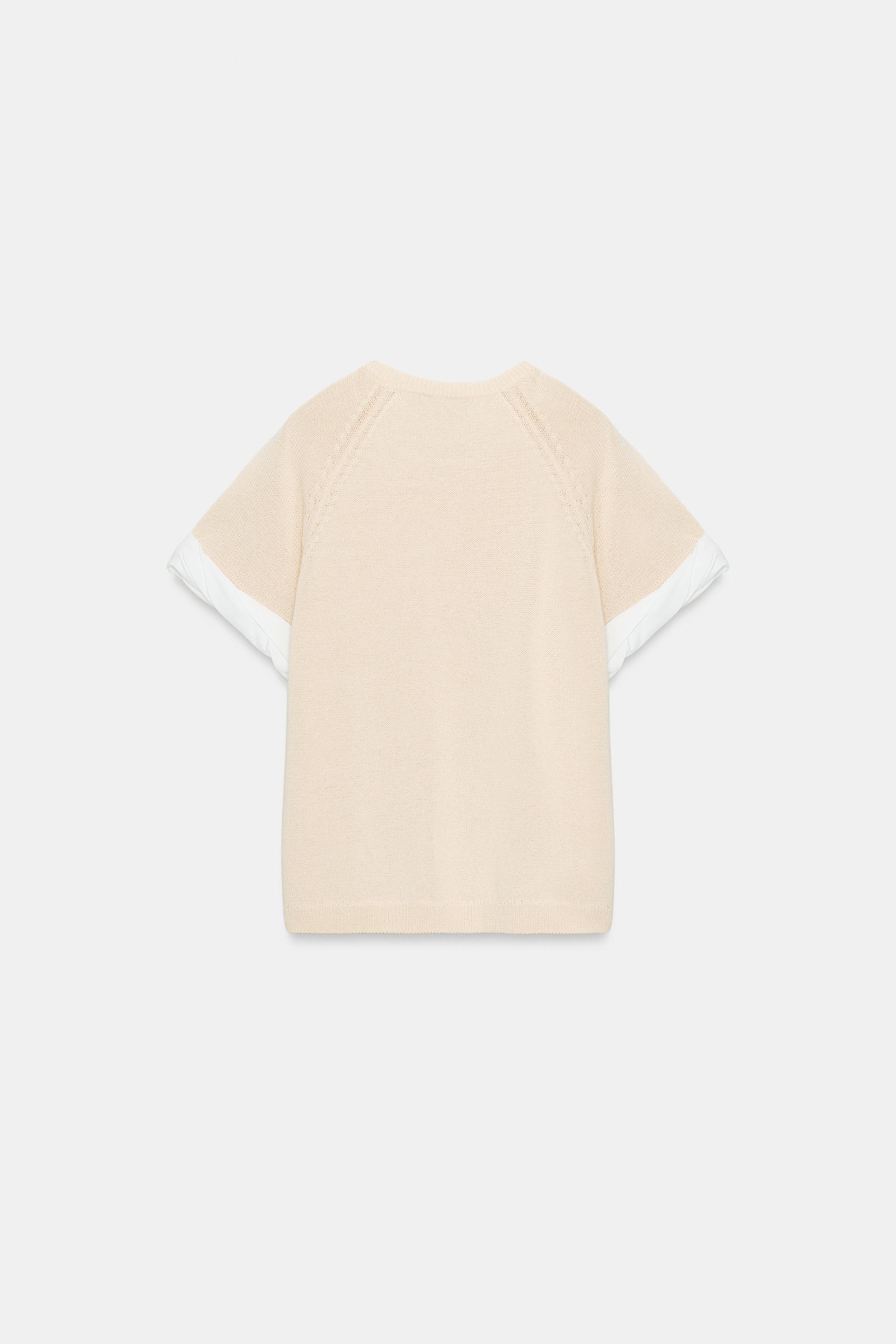 COMBINED TURN-UP SLEEVE KNIT JUMPER